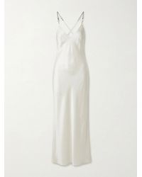 Gucci - Crystal-Embellishment Spaghetti Strap Maxi Dress - Lyst