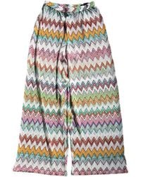Missoni - Zigzag Lamé Flared Pants - Lyst