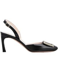 Roger Vivier - Trompette Buckle Slingback Pumps - Lyst