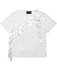 Simone Rocha - Bow Sash Crewneck T-Shirt - Lyst
