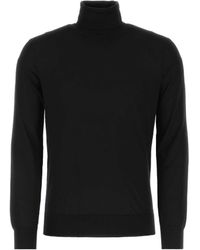 ZEGNA - Long Sleeved Turtleneck Knitted Jumper - Lyst