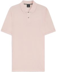 BOSS - Boss Pallas Embroidered Straight Hem Polo Shirt - Lyst