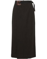 Paloma Wool - Blont Wrap Midi Skirt - Lyst