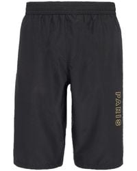 Balmain - Logo Printed Knee-Length Swim Shorts - Lyst