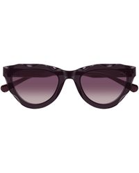 Chloé - Chloé Eyewear Cat-Eye Frame Sunglasses - Lyst