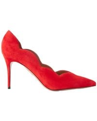 Aquazzura - Solid Color Suede Pumps - Lyst