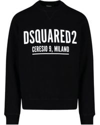DSquared² - Logo Printed Crewneck Sweatshirt - Lyst