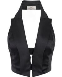 Elisabetta Franchi - Halter-Neck Blouse - Lyst