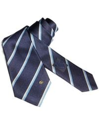 Gucci - Striped Double G Silk Jacquard Tie - Lyst