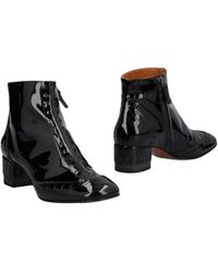 Chloé - Solid-Color Patent Leather Ankle Boots - Lyst