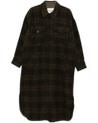 Isabel Marant - Étoile Gislene Checked Long Coat - Lyst