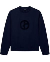Giorgio Armani - Logo Crew Neck Sweatshirt - Lyst