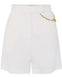 Elisabetta Franchi - Chained Detailed Pleated Shorts - Lyst