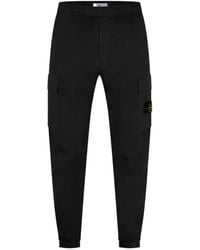 Stone Island - Satin Cargo Trousers - Lyst