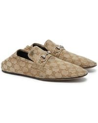 Gucci - Worn-Out Effect Horsebit Loafers - Lyst