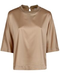 Peserico - Boxy Satin Top - Lyst