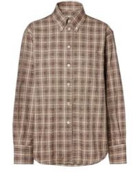 Rohe - Checked Bouclé Cotton And Silk-Blend Overshirt - Lyst
