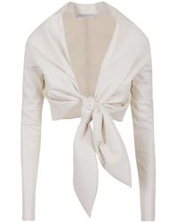 Philosophy Di Lorenzo Serafini - Off-Shoulder Cropped Top - Lyst