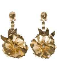 Miu Miu - Metal Earrings With Crystals - Lyst