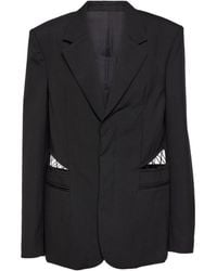 Dion Lee - Lace Trimed Cutout Suit Jacket - Lyst