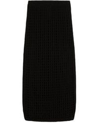 Max Mara - Open-Knit Cotton Skirt - Lyst