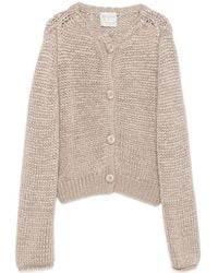 forte_forte - Chunky-Knit Button-Up Cardigan - Lyst