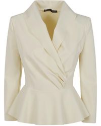 La Petite Robe Di Chiara Boni - Peplum Wrap Top - Lyst