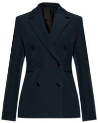 Alaïa - Alaïa Cinched Double Breasted Blazer - Lyst