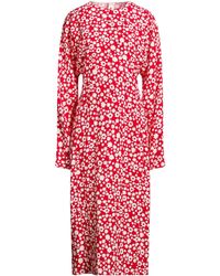 Marni - Floral Print Long-Sleeve Dress - Lyst