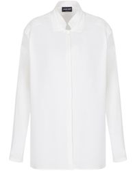 Giorgio Armani - Long-Sleeve Collared Shirt - Lyst