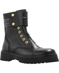 Zadig & Voltaire - Leather Biker Boots - Lyst