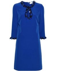 P.A.R.O.S.H. - Puppy Sequin-Embellished Shift Dress - Lyst