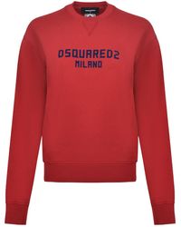 DSquared² - Logo Printed Crewneck Sweatshirt - Lyst