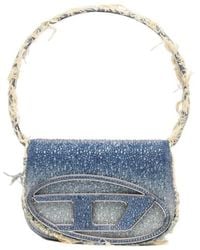 DIESEL - 1Dr Logo Detailed Shoulder Bag - Lyst
