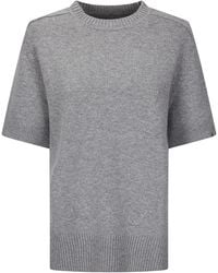 Extreme Cashmere - Scott Short-Sleeve Knitted Top - Lyst