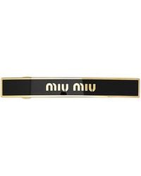 Miu Miu - Logo-Detailed Hair Clip - Lyst