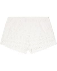 Doen - Arda Broderie Anglaise Organic Cotton Shorts - Lyst