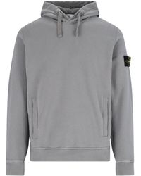 Stone Island - Brushed Fleece Regular-Fit Hoodie - Lyst