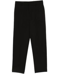 Emporio Armani - Pressed-Crease Straight-Leg Trousers - Lyst