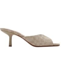Burberry - Mews Checked Slip-On Mules - Lyst