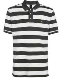 Moose Knuckles - Stripe Print Polo Shirt - Lyst