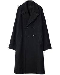 Lemaire - Double Breasted Soft Coat - Lyst