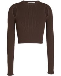 Max Mara - Solid Color Slim-Fit Knit Sweater - Lyst