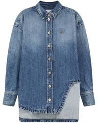 The Attico - The Oversized Denim Jacket - Lyst
