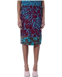 Dries Van Noten - Embellished Floral Midi Skirt - Lyst