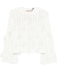 Twinset - Fringed Sweater - Lyst