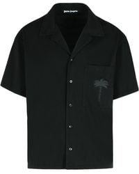 Palm Angels - Palms Short-Sleeved Bowling Shirt - Lyst