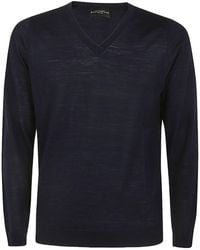 Ballantyne - V-Neck Knitted Jumper - Lyst