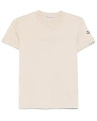 Moncler - Crew Neck Short-Sleeved T-Shirt - Lyst
