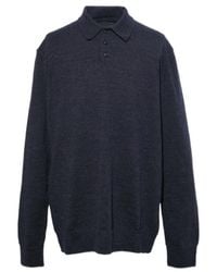 Maison Margiela - Straight Hem Knitted Polo Shirt - Lyst